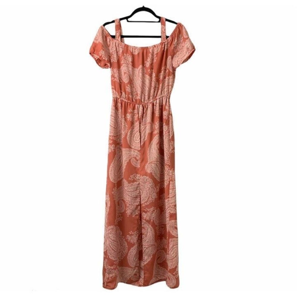 Paisley Dress‎ Maxi Open Front Shorts Medium Juniors Romper - As u Wish